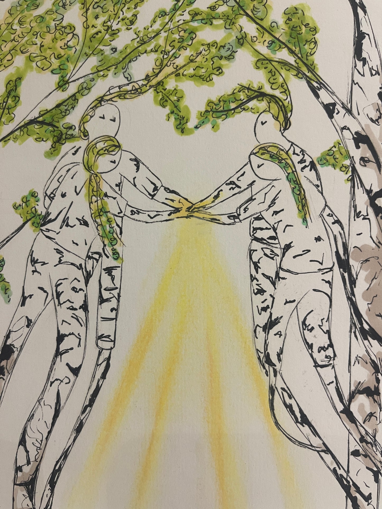 'Trees Of Life' Original Drawing