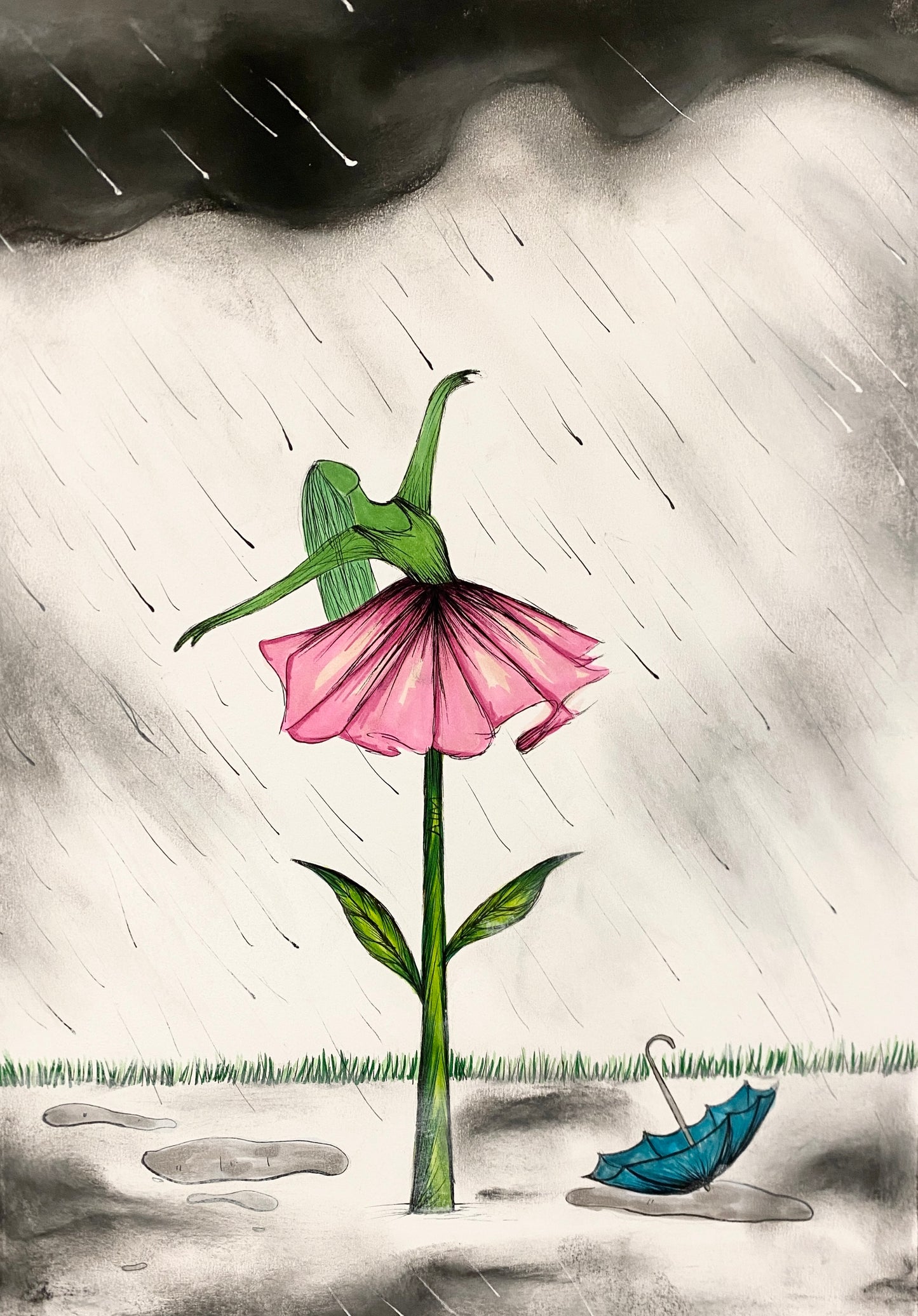 'Embrace It' Original Drawing