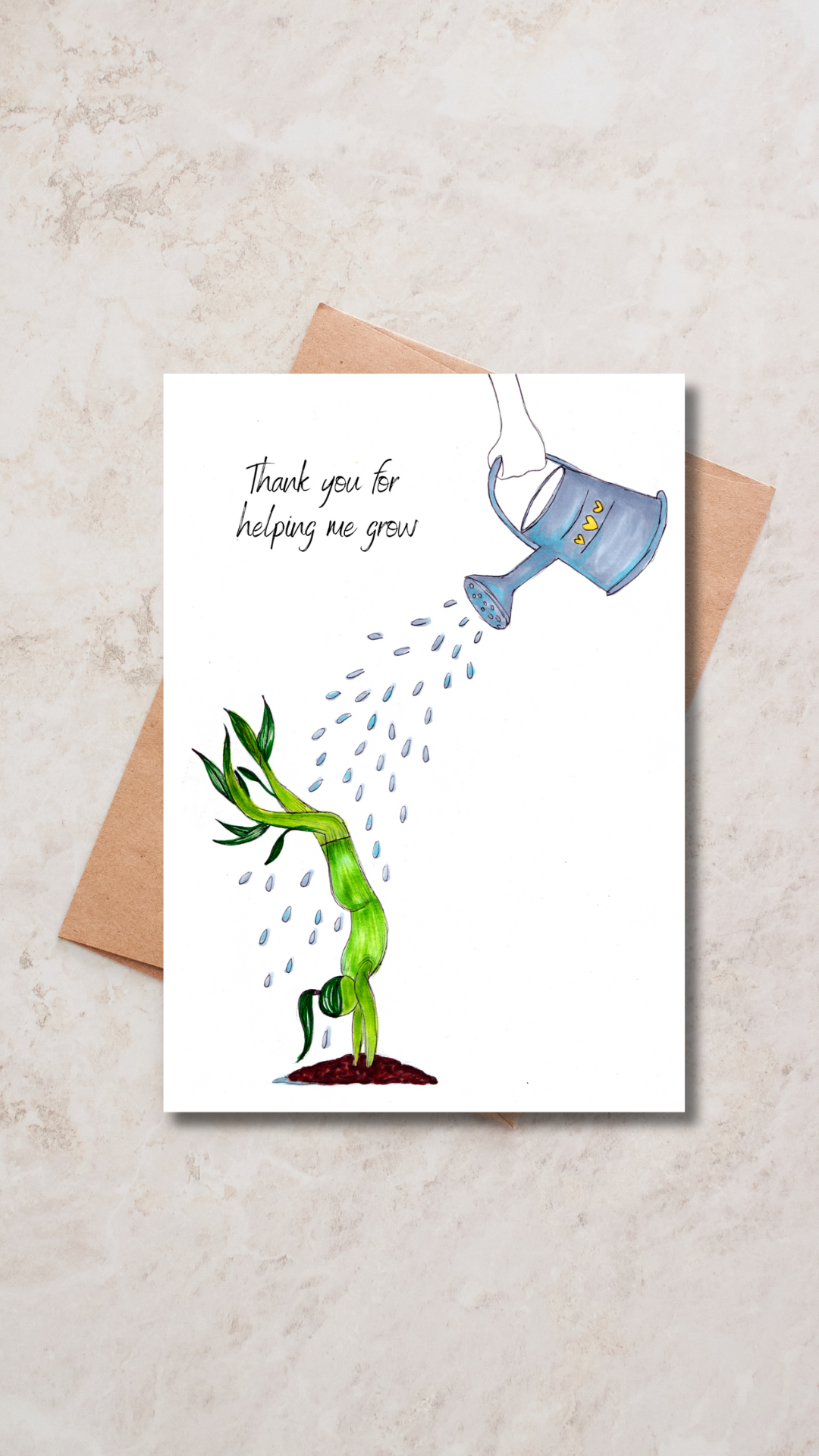 Thank you for helping me grow - Greeting Card