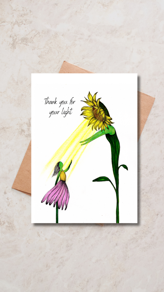 Thank you for your light - Greeting Card