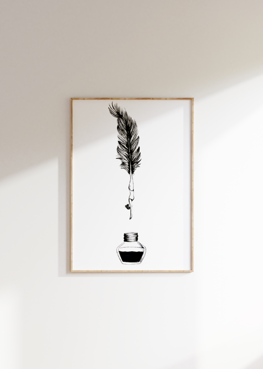 'Writing My Story' Original Drawing
