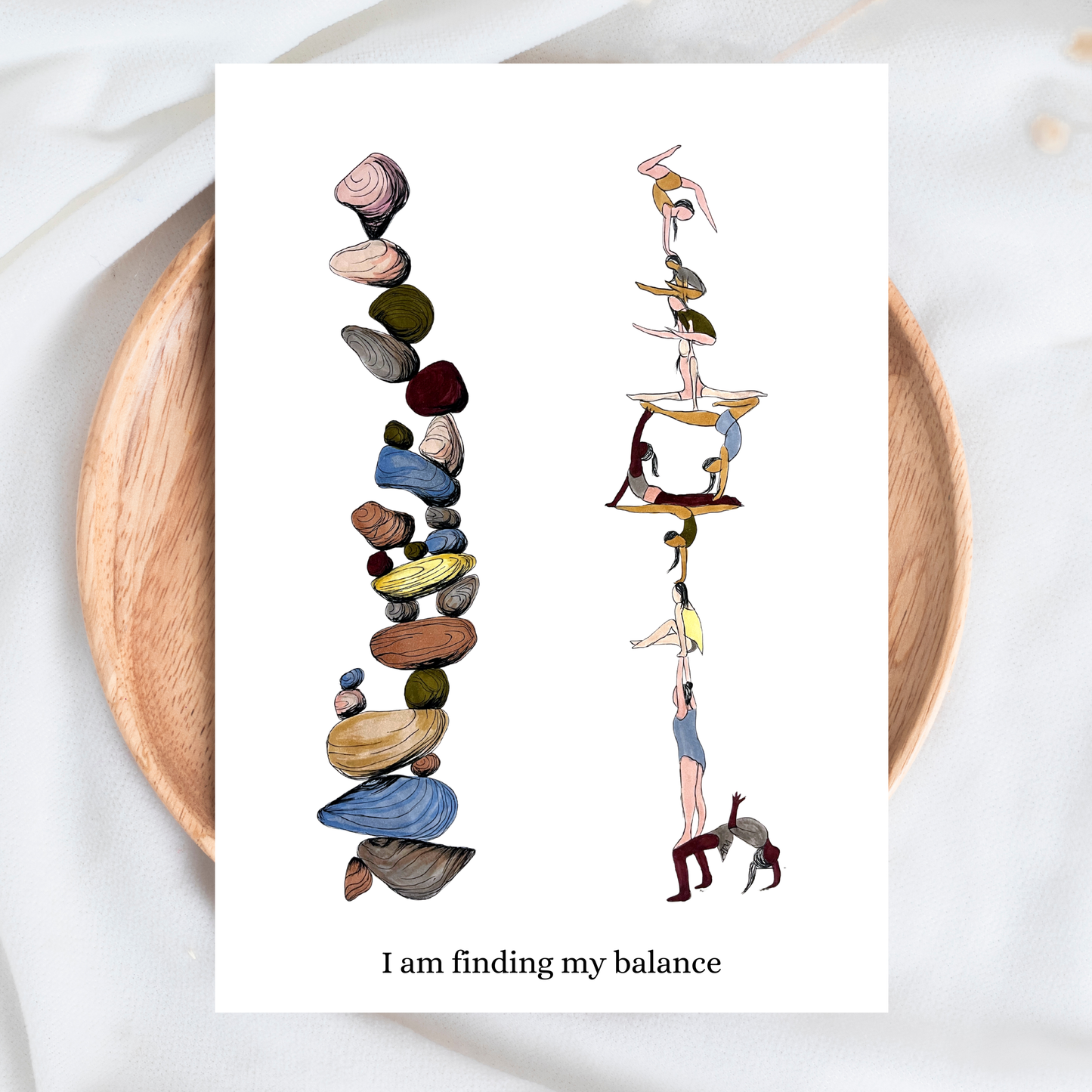 I Am Finding My Balance - Affirmation Card