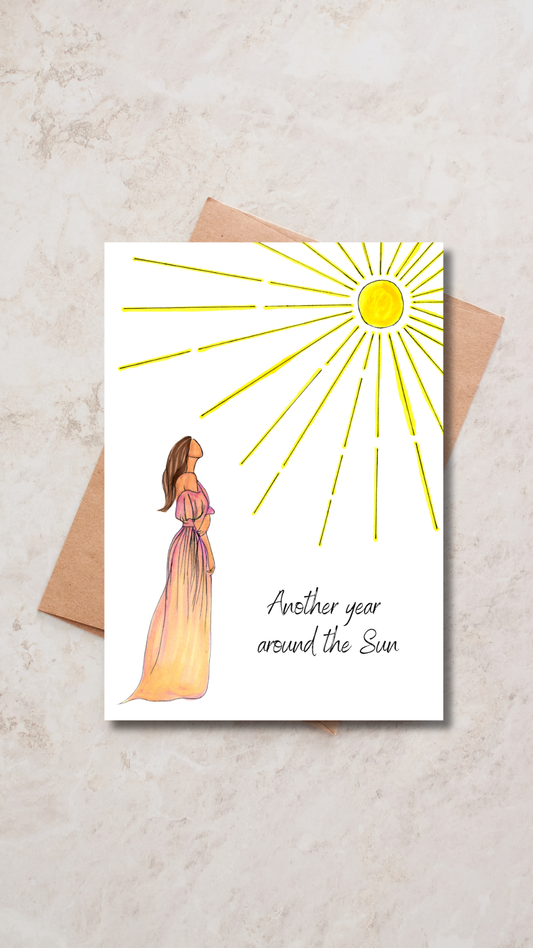 Another year around the Sun - Greeting Card
