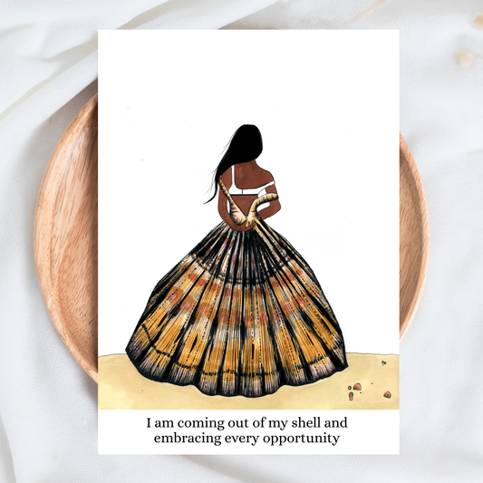 I Am Coming Out Of My Shell - Affirmation Card
