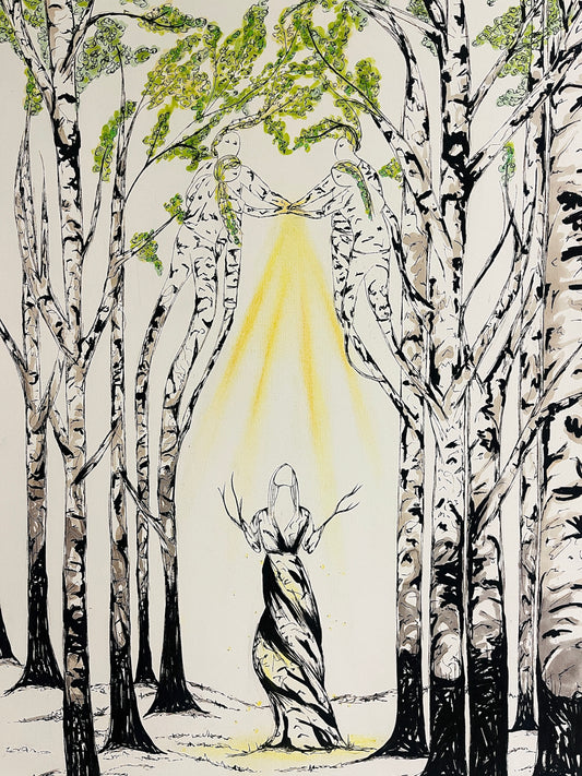 'Trees Of Life' Original Drawing