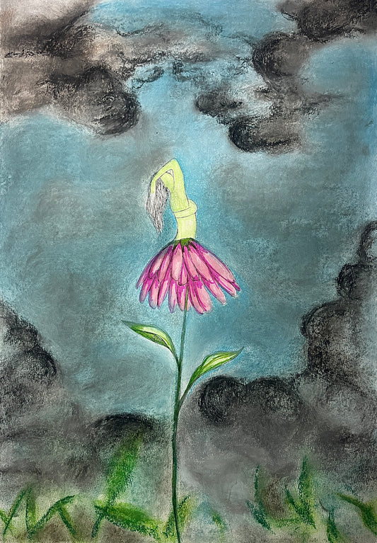 'Just Before The Moment' Original Drawing