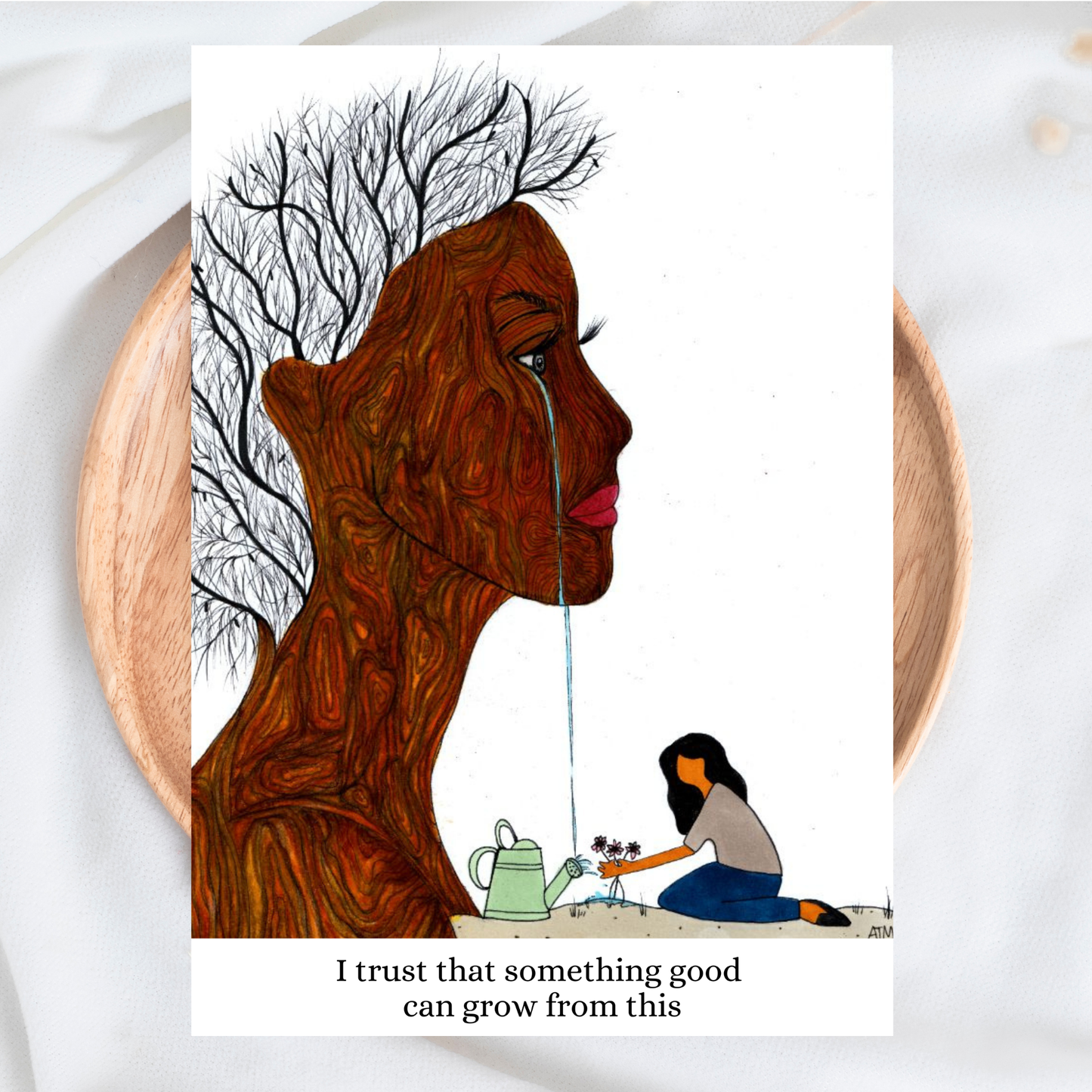 I Trust That Something Good Will Come From This - Affirmation Card